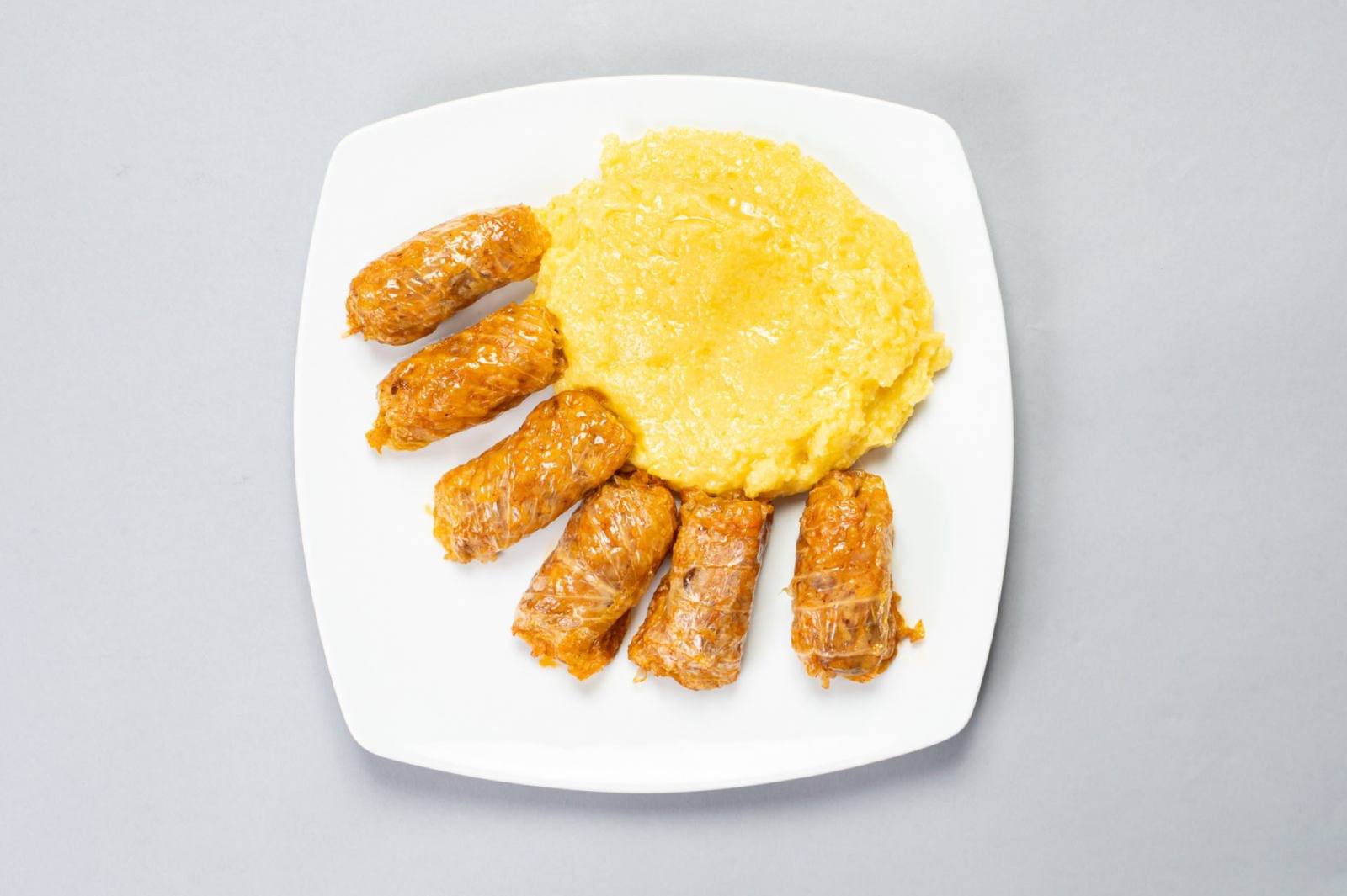 Sarmale with polenta